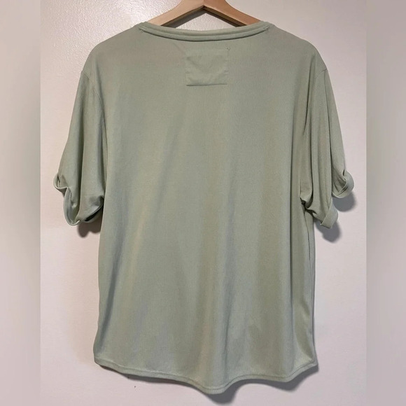 ANTHROPOLOGIE SATURDAY/SUNDAY WOMEN'S SAGE SHORT  SLEEVE AMY SURPLICE TOP Sz S - Picture 12 of 12